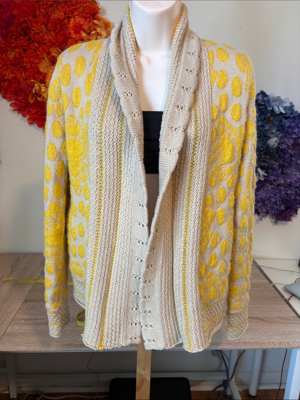 Urban Outfitters Cooperative Open Cardigan Knit Retro Cardigan - Picture 5 of 14
